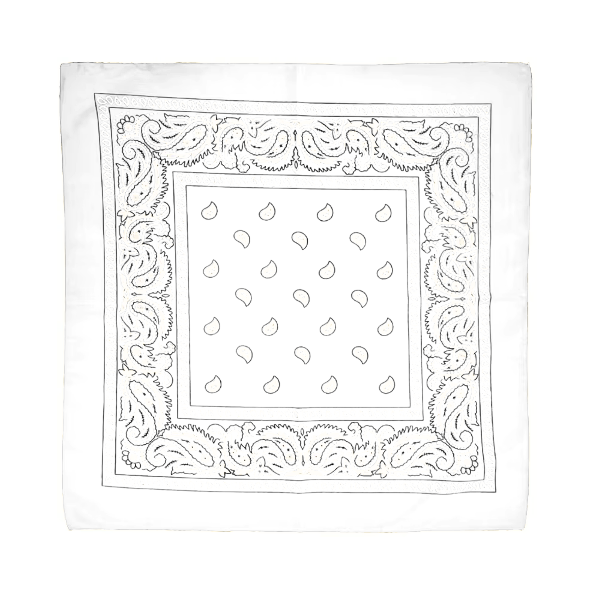 Square Paisley Bandana