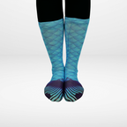 Mermaid Tail Calf-Length Socks