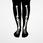 Skeleton Knee-High Socks