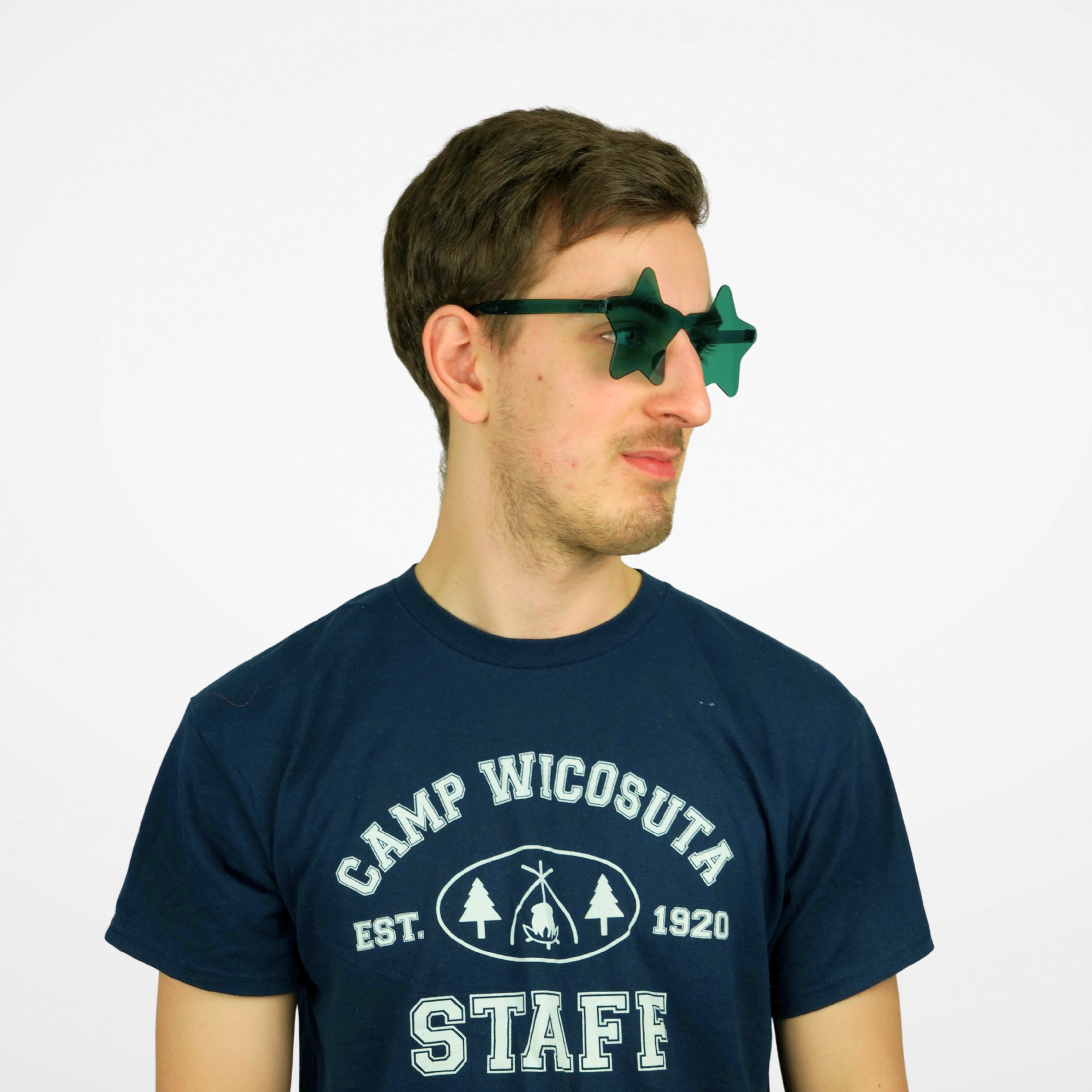 Tinted Frameless Star Glasses