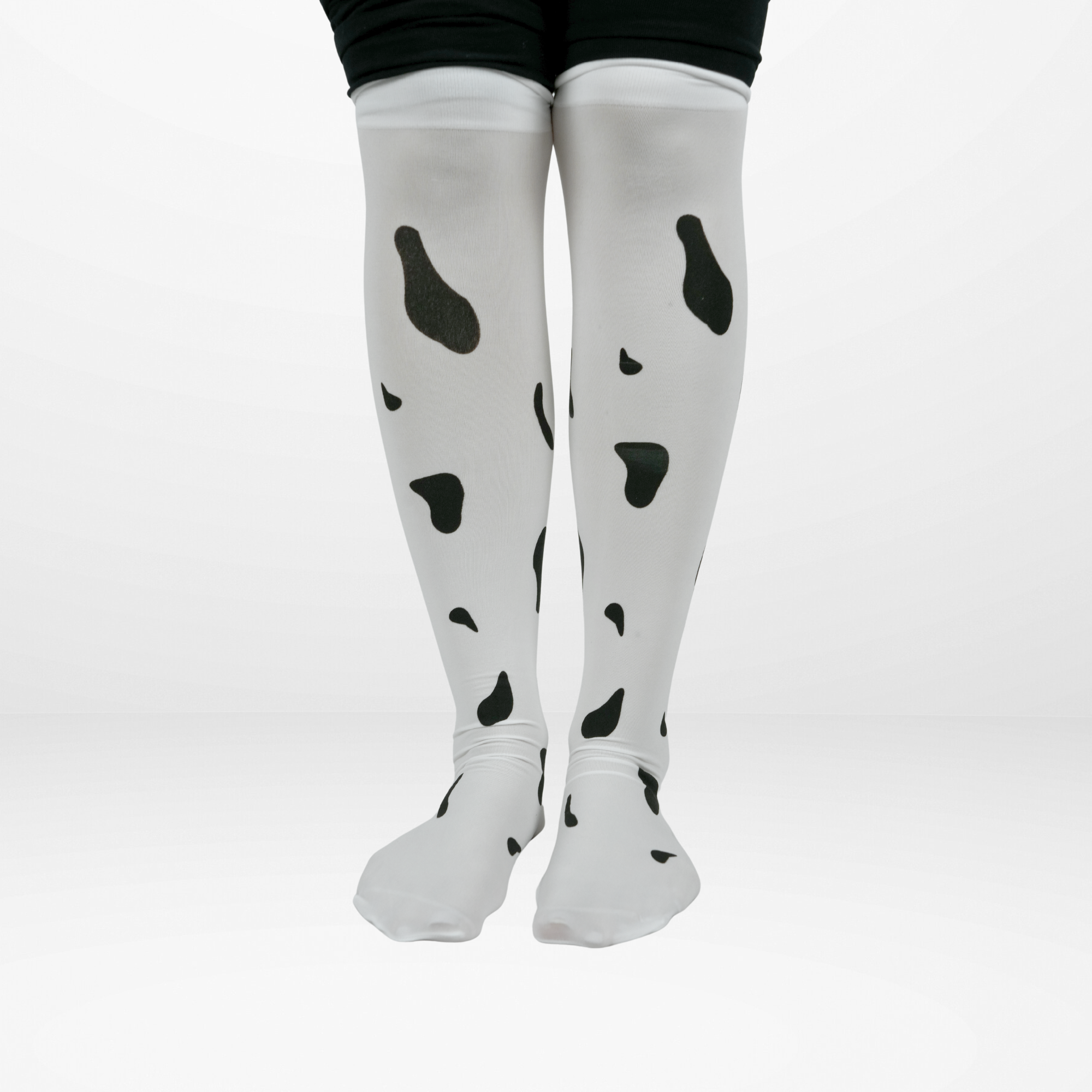 Cow Print Knee-High Socks